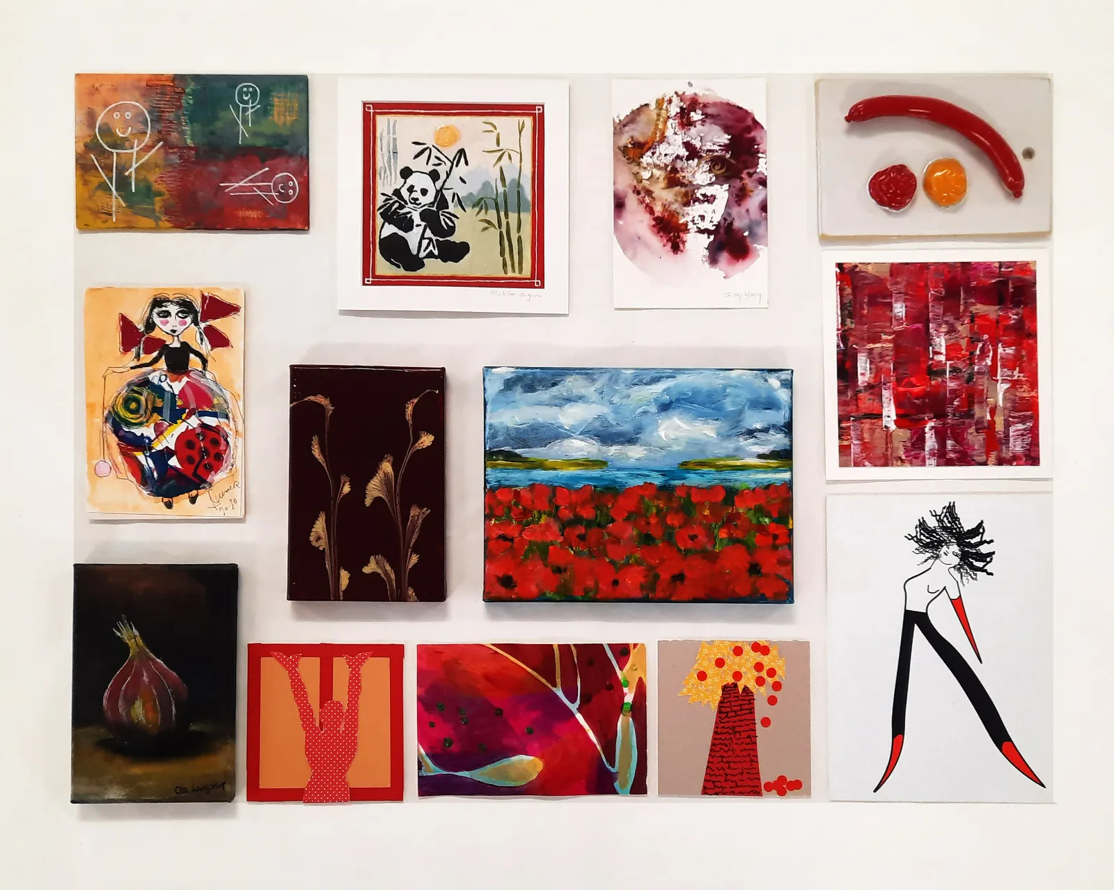 Collage red - 13 ARTGOLD/Heartart artists